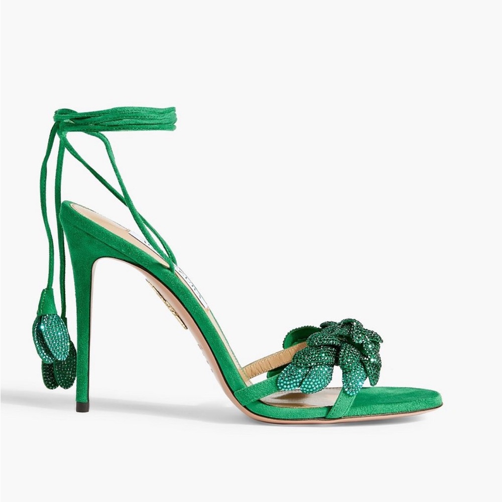 Like new Aquazzura 105mm Galactic Flower Sandals 37 $1,395 - Picture 4 of 13